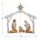 4.5ft. Crystal Splendor Nativity Set with 150 Mini Clear Lights